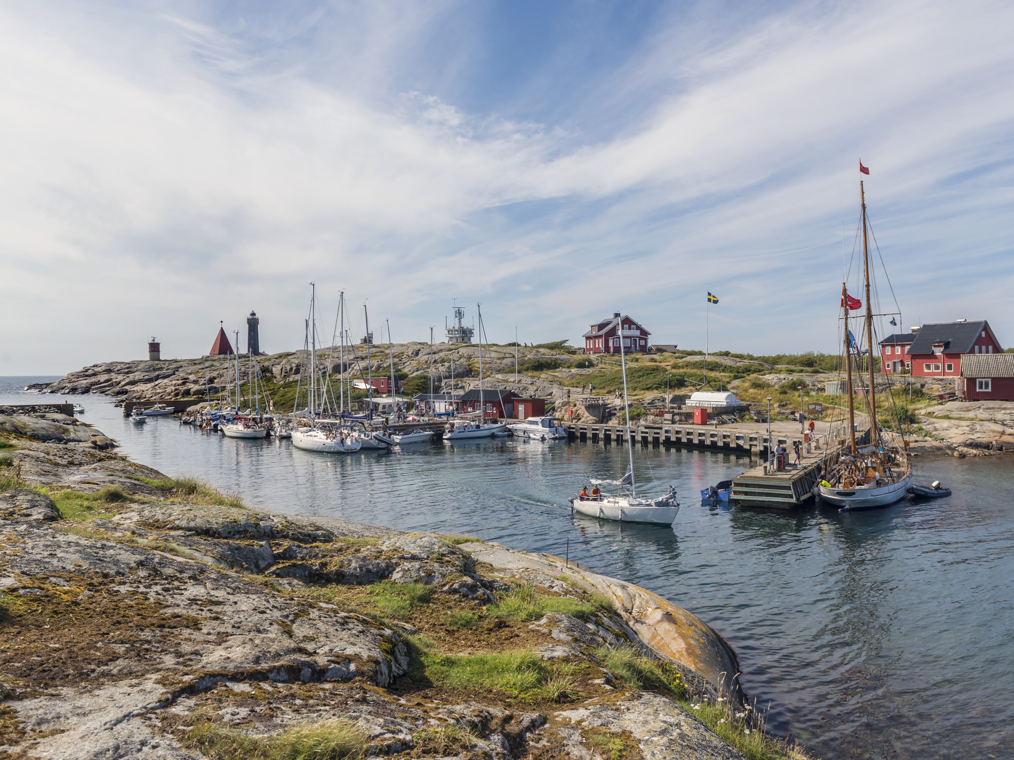 The harbour at the island Vinga in the Gothenburg archipelago.