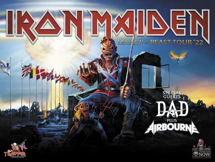 Iron Maiden. Legacy of the beast tour 2022.