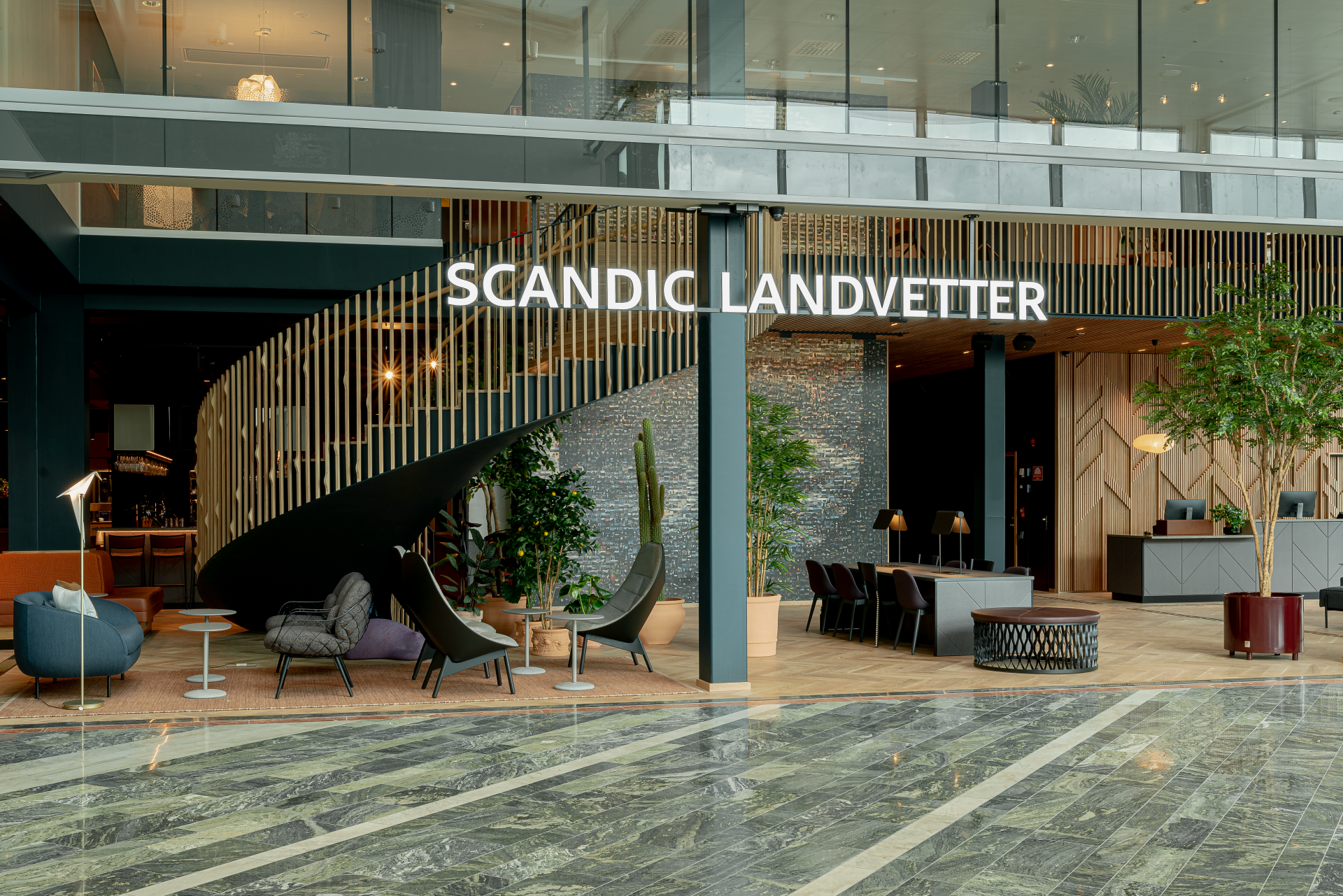 Scandic landvetter entré och lobby