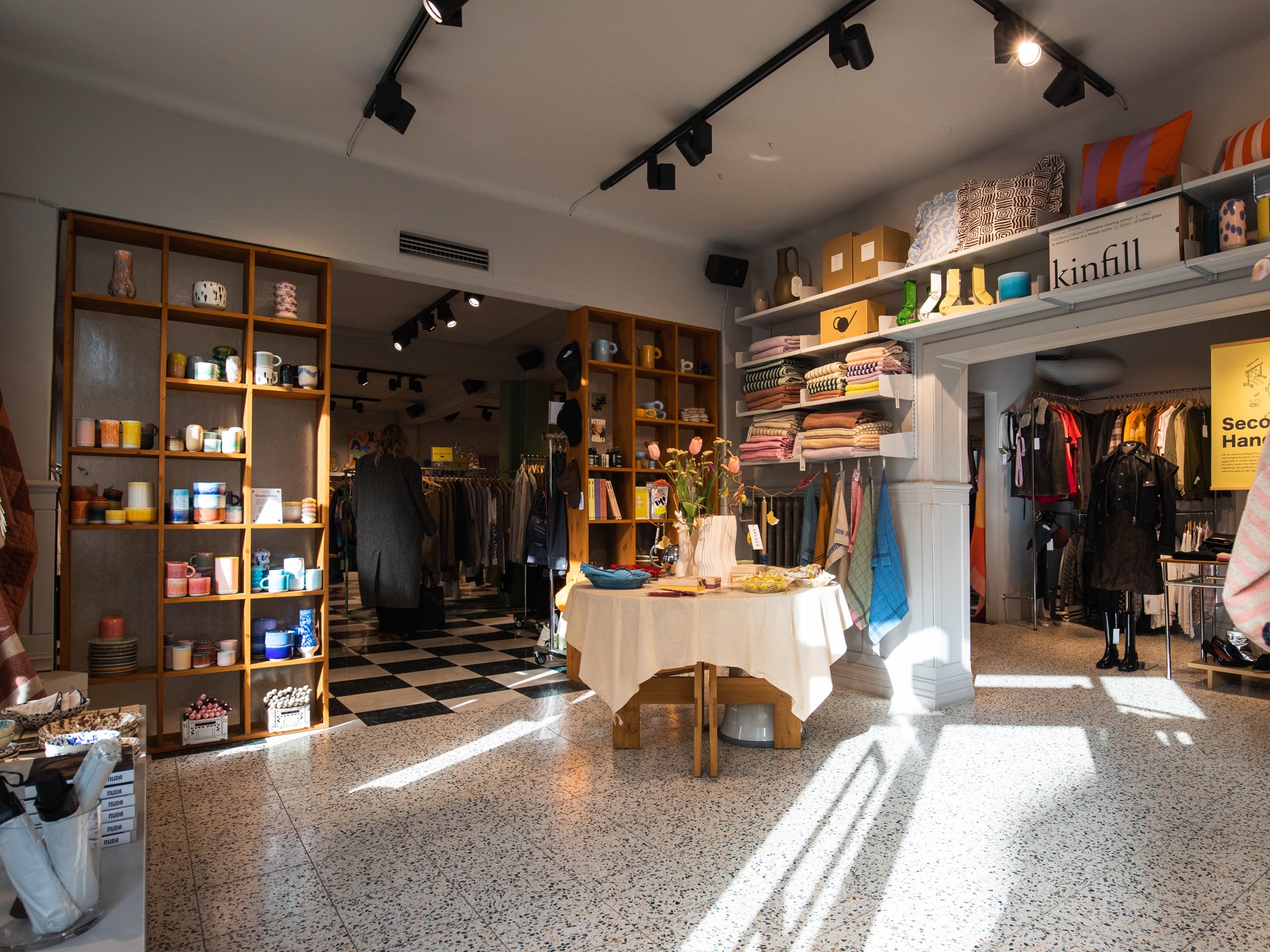 Interior of the shop Aplace in Gothenburg, Sweden.