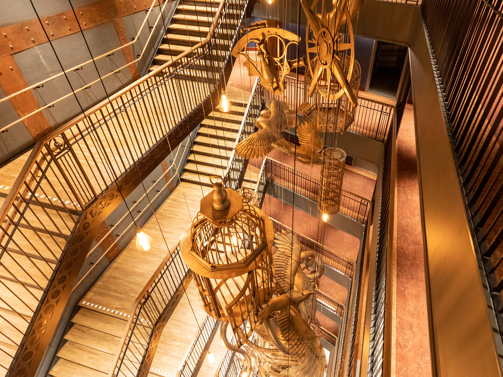 The stairwell at hotel Liseberg Grand Curiosa.