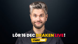 Bild på Fredrik Andersson. Lördag 16 december på Draken Live