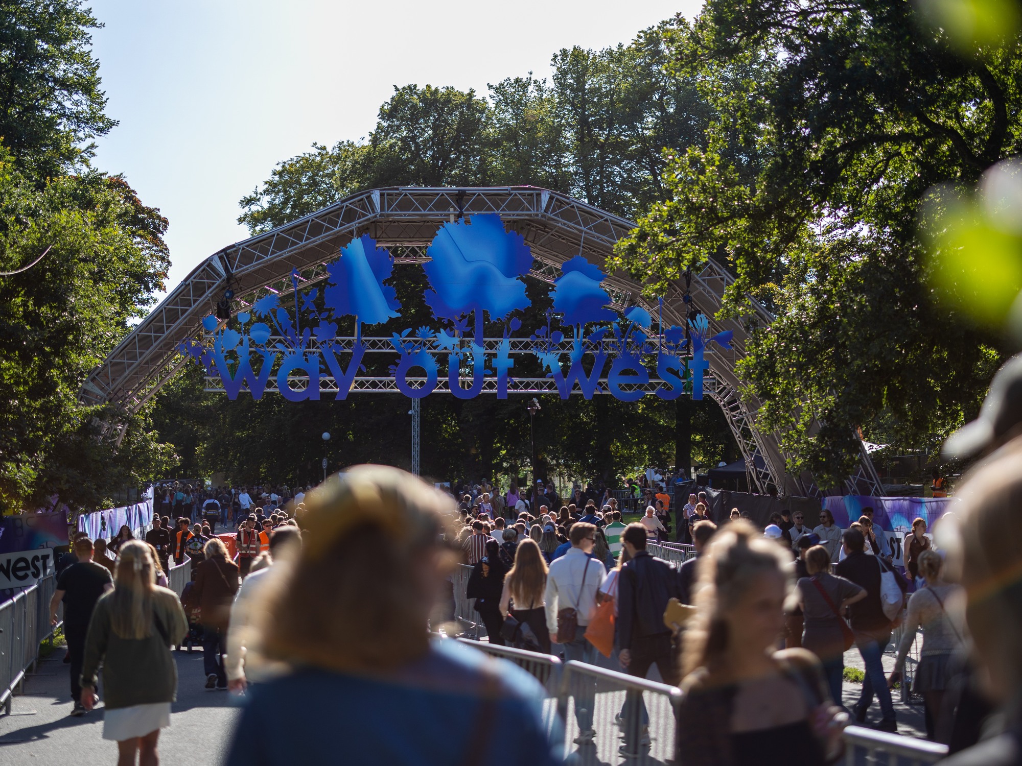 The entrance to the festival Way Out West.